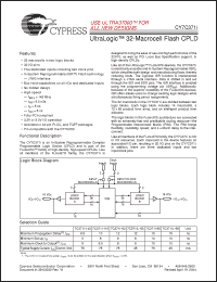 Click here to download CY7C371I-110JC Datasheet