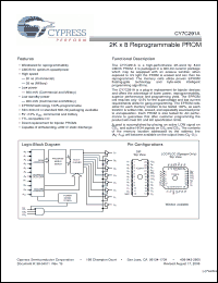 Click here to download CY7C291A_06 Datasheet