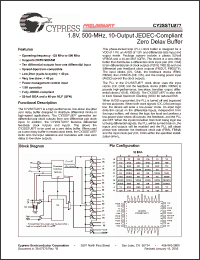 Click here to download CY2SSTU877BVI-XXT Datasheet