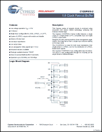 Click here to download CY2DP818ZXI-2T Datasheet