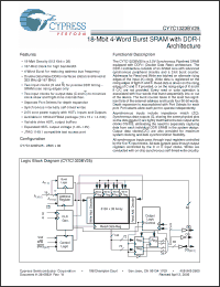 Click here to download CY7C1323BV25-167BZXI Datasheet