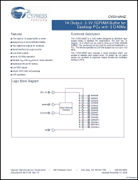 Click here to download CY2314ANZSXC-1T Datasheet