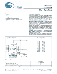 Click here to download CY7C1007BN-15VC Datasheet