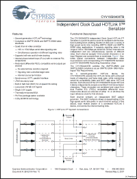 Click here to download CYV15G0403TB Datasheet
