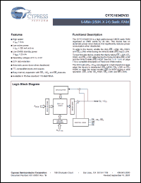 Click here to download CY7C1034DV33_07 Datasheet