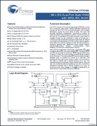 Click here to download CY7C144-25AXC Datasheet