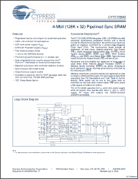 Click here to download CY7C1339G-166BGC Datasheet