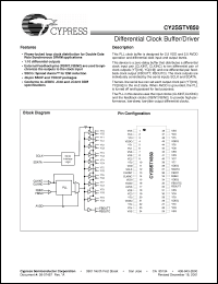 Click here to download CY2SSTV850 Datasheet