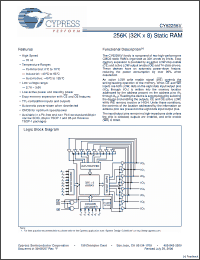 Click here to download CY62256VLL-70SNXE Datasheet