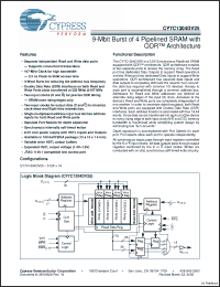 Click here to download CY7C1304DV25-167BZXI Datasheet