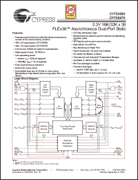 Click here to download CY7C057V-15AXI Datasheet