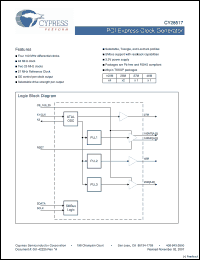 Click here to download CY28517ZXCT Datasheet
