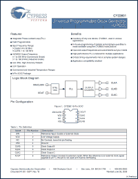 Click here to download CY22801KSXC-xxx Datasheet