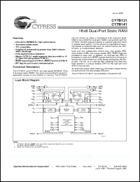 Click here to download CY7B131 Datasheet