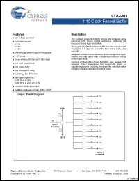 Click here to download CY2CC910OXCT Datasheet