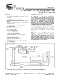 Click here to download CY7C1231F_05 Datasheet