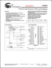 Click here to download CY28344 Datasheet