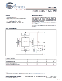 Click here to download CY7C197BN Datasheet