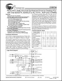 Click here to download CY2273A-3 Datasheet