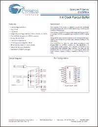 Click here to download CY2DP814_05 Datasheet