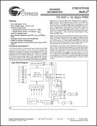 Click here to download CY62127DV20 Datasheet