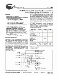 Click here to download CY2285PVC-2 Datasheet