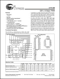 Click here to download CY7C199-25ZI Datasheet