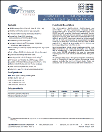 Click here to download CY7C1146V18-375BZXC Datasheet