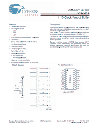 Click here to download CY2CC910OXIT Datasheet
