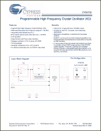 Click here to download CY25702LXIZZZT Datasheet
