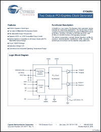 Click here to download CY24293ZXCT Datasheet