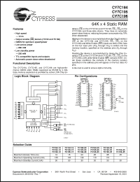 Click here to download CY7C196-20 Datasheet