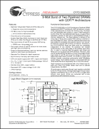 Click here to download CY7C1302DV25-133 Datasheet