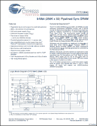 Click here to download CY7C1364C-200AJXC Datasheet
