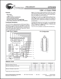 Click here to download CY7C1019 Datasheet