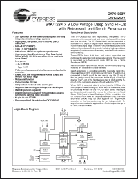 Click here to download CY7C4282V Datasheet
