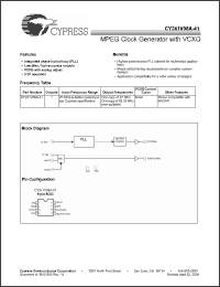 Click here to download CY241V08ASC-41 Datasheet