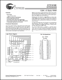 Click here to download CY7C10191B-15ZC Datasheet