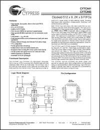 Click here to download CY7C443-12JC Datasheet