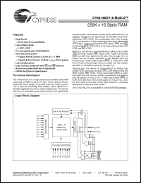 Click here to download CY62146CV18 Datasheet