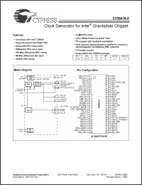 Click here to download CY28410OXC-2 Datasheet