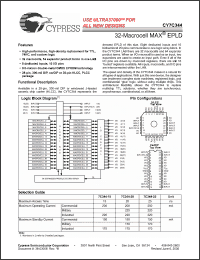 Click here to download CY7C344_05 Datasheet