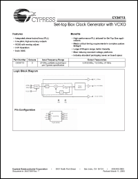 Click here to download CY24713SXC Datasheet