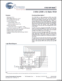 Click here to download CY62138F Datasheet