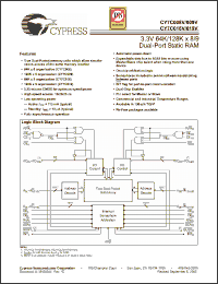 Click here to download CY7C008V_05 Datasheet