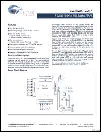 Click here to download CY62126ESL Datasheet