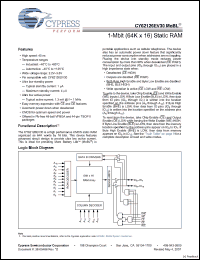 Click here to download CY62126EV30LL-45ZSXI Datasheet