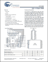 Click here to download CY7C199L-15ZXC Datasheet