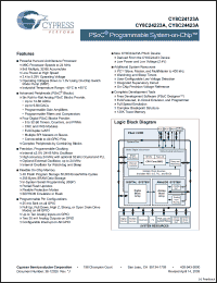 Click here to download CY8C24423A-24LTXI Datasheet