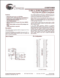 Click here to download CY2SSTV16859ZC Datasheet